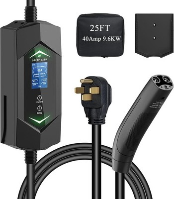 9.6KW 40A Tesla Portable EV Charger - Fits Tesla Model 3 , X, Y, & S NEMA 14-50