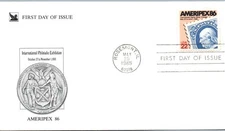 U.S. FIRST DAY COVER READER'S DIGEST SERIES 1980-1985 - AMERIPEX '86
