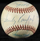 YOGI BERRA - AUTOGRAPHED SIGNED BASEBALL WITH CO-SIGNERS