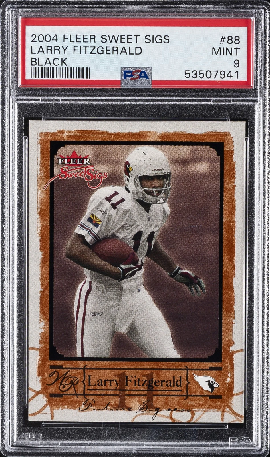Larry Fitzgerald Fleer Sweet Sigs #88 Black