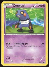 Pokemon Croagunk (64) Common 64/149 Boundaries Crossed LP