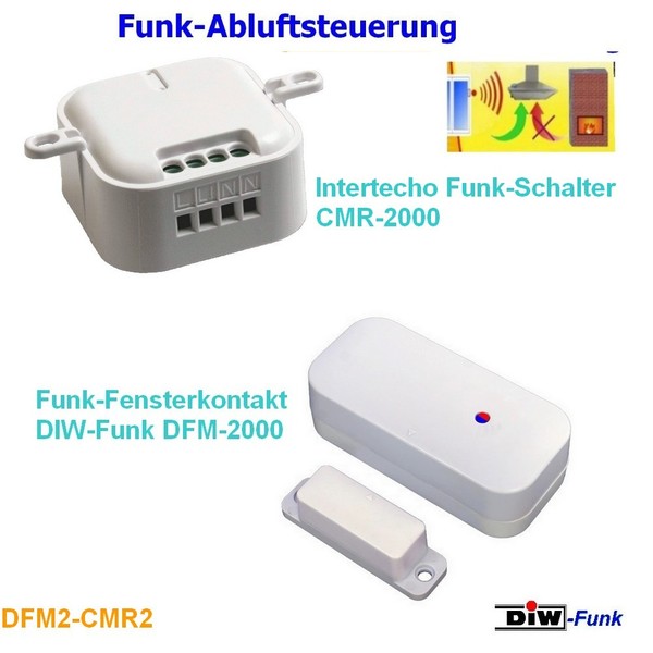 Funk-Abluftsteuerung Intertechno CMR-2000 M Fensterkontaktschalter DFM2-CMR2-image