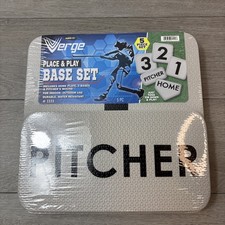 Verge Place & Play Baseball Base Set 5 Pieces Portable Indoor/Outdoor Sports NEW
