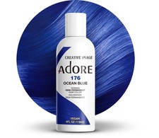 Adore Semi Permanent Hair Color 176 4 Fl Oz Pack of 1 , 176 Ocean Blue