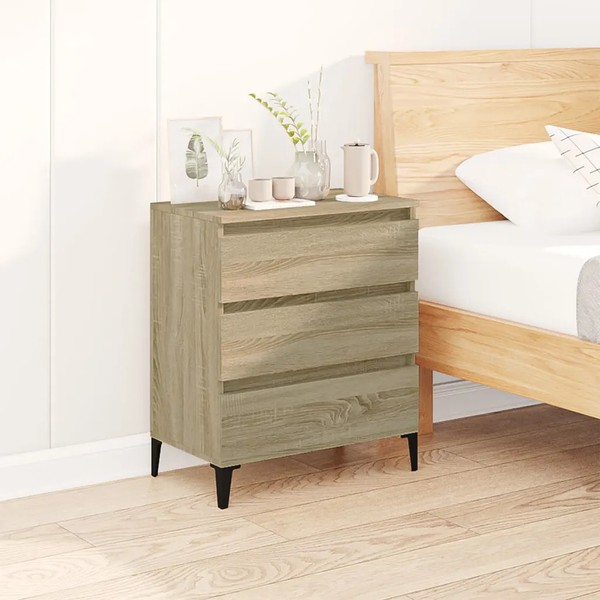 Sideboard Sonoma Eiche Holzwerkstoff Kommode 60 X 35 X 70 Cm-image