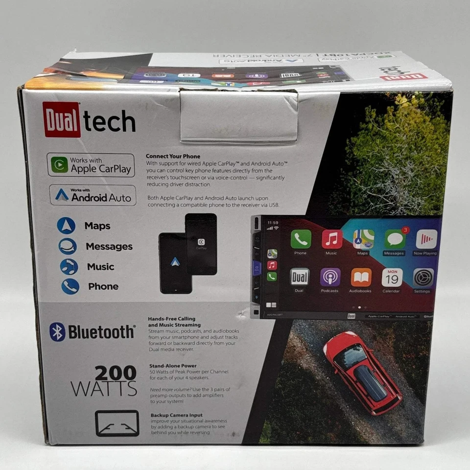 Dual Electronics XDCPA10BT 7 inch Double DIN Car Stereo Apple CarPlay & Android™ - Image 2 of 4