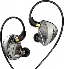 QKZ HI6T Wired Gaming Earbuds with Mic, in Ear Monitor Headphones,Iem Earphones,