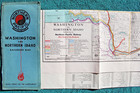 1947 Northern Pacific Railway Map Washington Railroad Pacific NorthWest NP SP&S — photo 2
