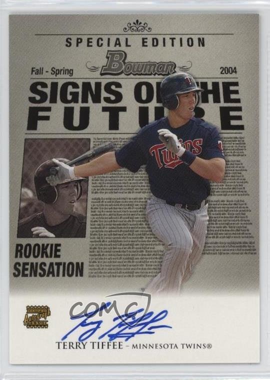 2004 Bowman Draft Signs of the Future Terry Tiffee #SOF-TT Auto 2p7