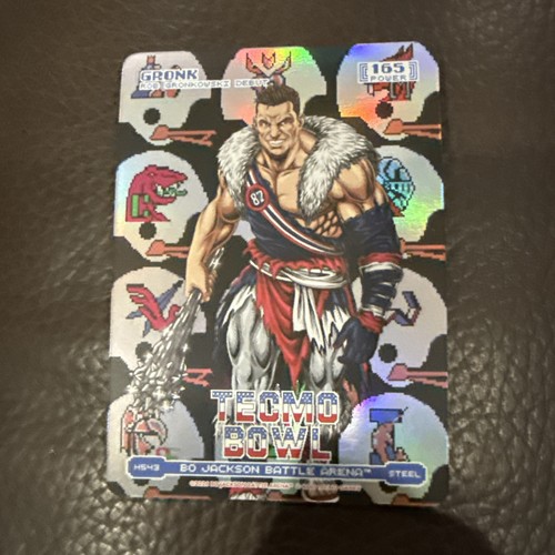 Rob “Gronk” Gronkowski Card Bo Jackson Battle Arena Tecmo bowl 165 Power steel