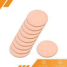 10pcs - Pure Copper Sheet 2" x 0.03" 20 Gauge T2 Copper Metal Round Plate