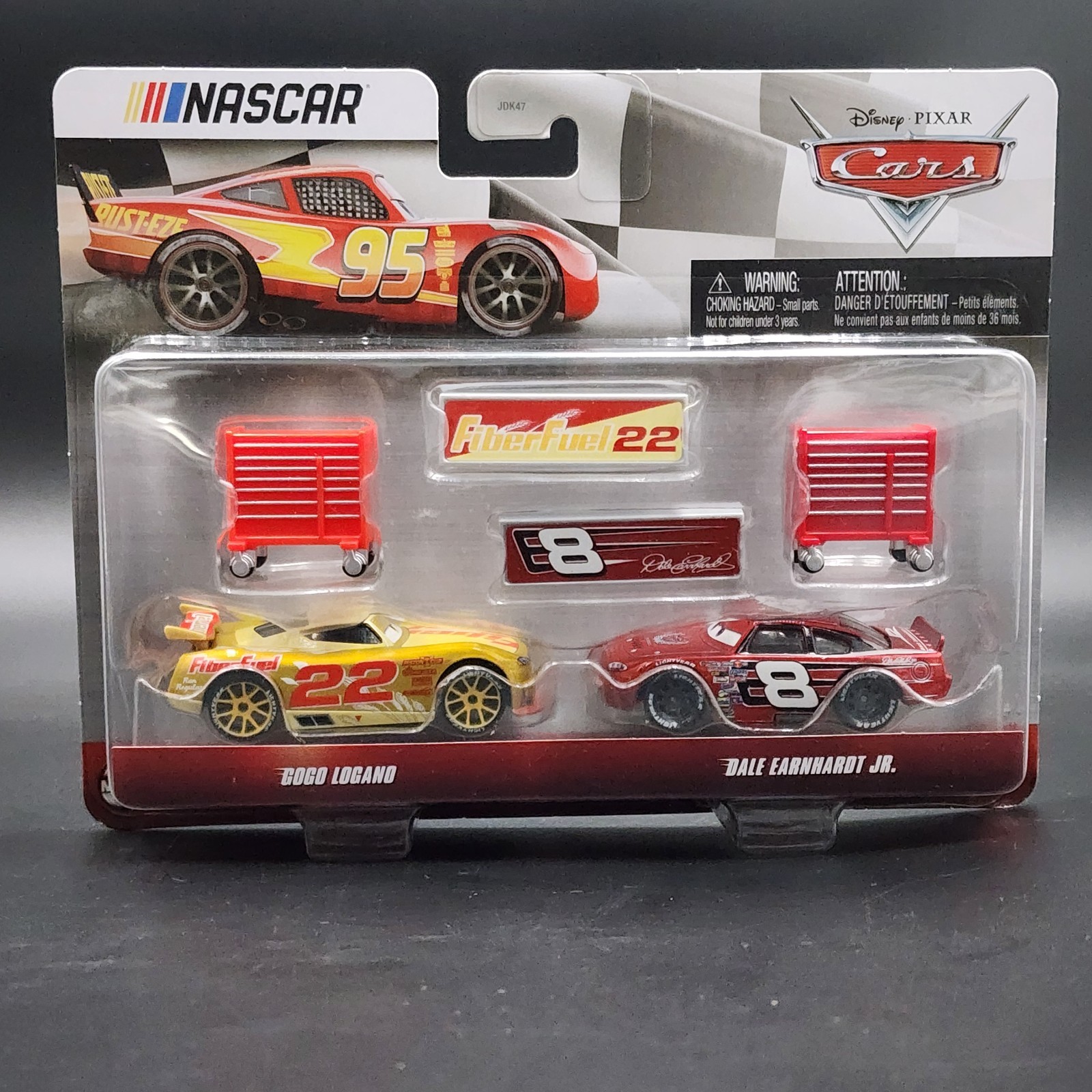 Disney Pixar Cars NASCAR Dale Earnhardt Jr. and Gogo Logano Duo Set New Sealed