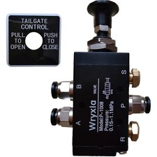 4-Way 2-Position Manual Air Valve Push-Pull Dump Truck Tailgate Valve BAV010
