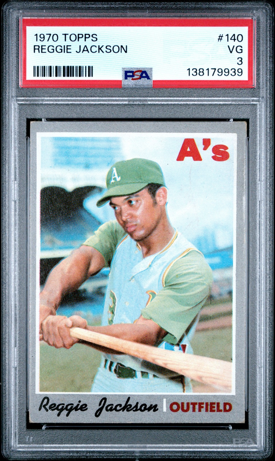 1970 TOPPS #140 REGGIE JACKSON PSA 3