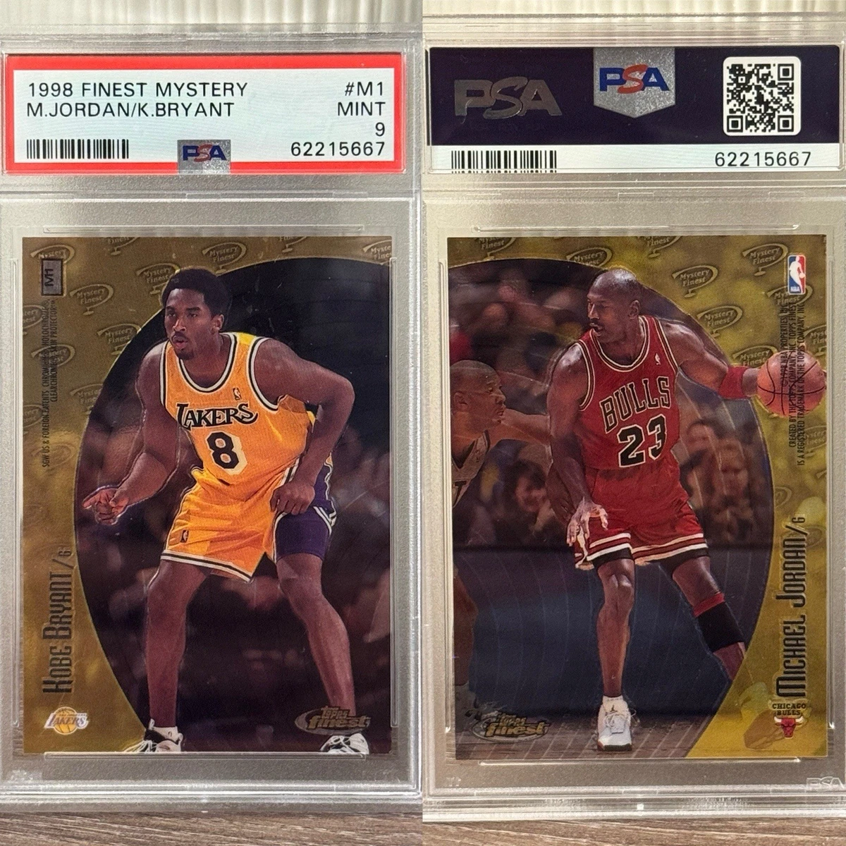 1998-99 Topps Finest Mystery Finest - Kobe Bryant/Michael Jordan