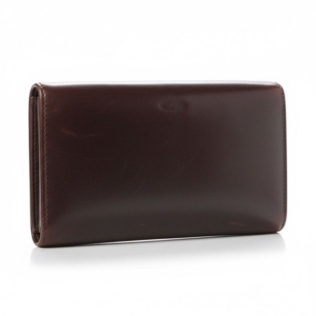 Oroton Brown Leather Trifold Wallet – with ID Window