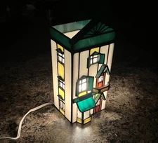 VTG 1993 FORMA VITRUM Bill Job Breadman's Bakery Vitreville Stained Glass House