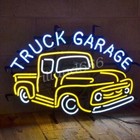 Pickup Truck Garage Auto Club Artwork Display Real Glass Neon Sign Light 24"x16"