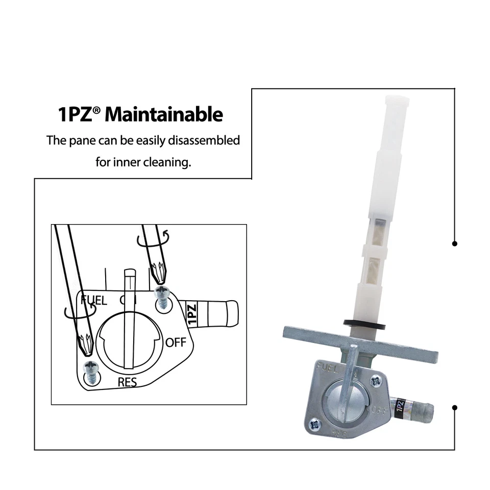 Gas Tank Fuel Petcock Valve Honda XR200R XR250R XR350R XR400 XR500R XR600R XR650 - Image 4 of 4