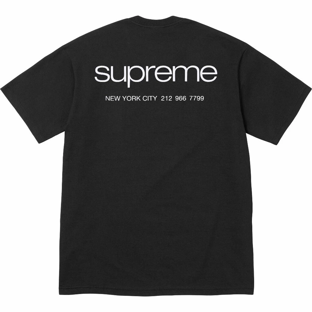 Tee shirt noir Supreme NYC taille L neuf