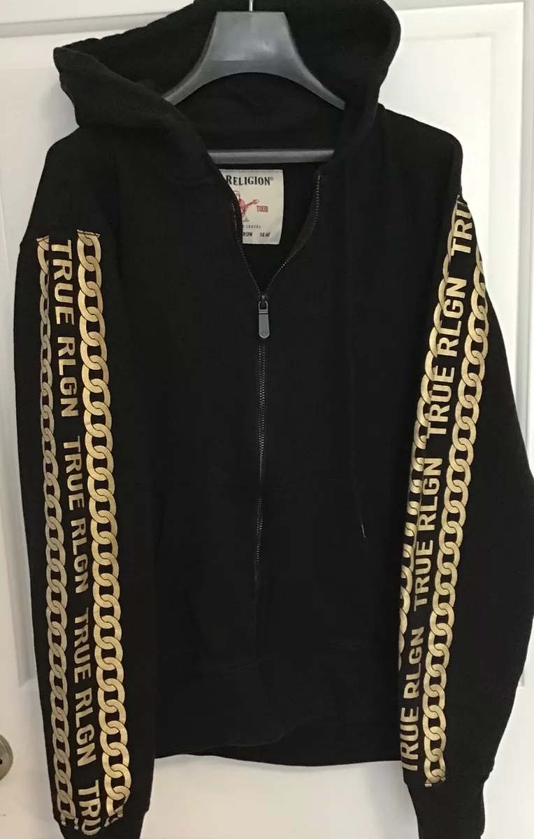 Louis Vuitton Golden Unisex Zipper Hoodie For Men Women Luxury Brand