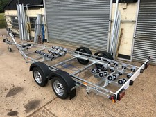New 2000kg Multi Roller Boat Trailer Swing Beam Powerboat Rib Fishing Cruiser