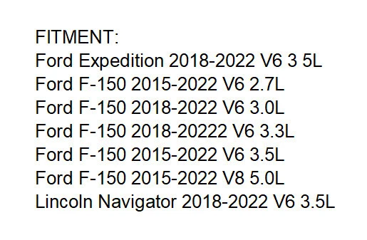 Filtro de ar CA motor e cabine para 2018 2019 2020 - 2022 Lincoln Navigator 3.5L - Imagem 2 de 4