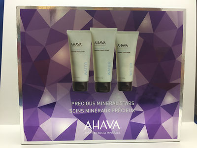 AHAVA PRECIOUS MINERAL STARS ACTIVE DEADSEA MINERALS 3 PIECE SET- RETAIL 55