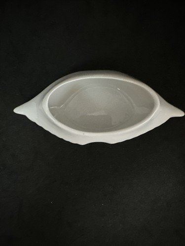 "Piatto vintage francese bianco porcellana granchio guscio ramoscello 6"" x 2 5/8" - Foto 4 di 10