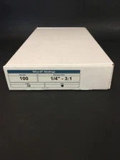Box of 100 Wire-O Bindings Black 1/4” 3:1 32 Loops Model 27014