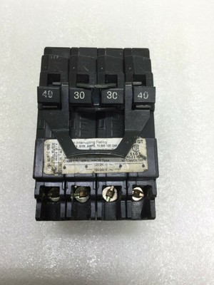 SIEMENS QT2-4030 40-30/220 EQ-T QUAD PLUG IN TYPE QT BREAKER TANDEM