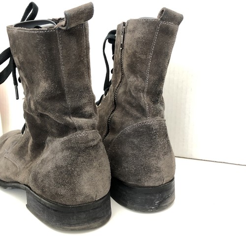 Mens Banana Republic Gray Suede Leather Boots Size 12 - Picture 4 of 5