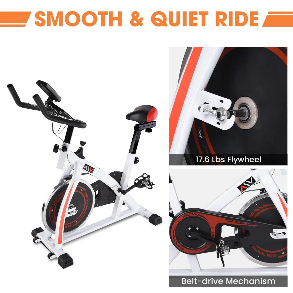 AplusChoice Exercise Bike Stationary Bicycle Indoor Cardio Workout Closeout