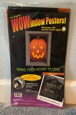 Original WOWindows Poster 35x60” Jack O Lantern “Happy Jack” Backlit Halloween