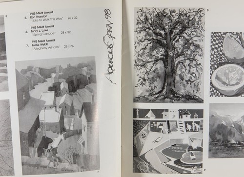 Pittsburgh Watercolor Society's 1998 Program Art Interest - Picture 3 of 3