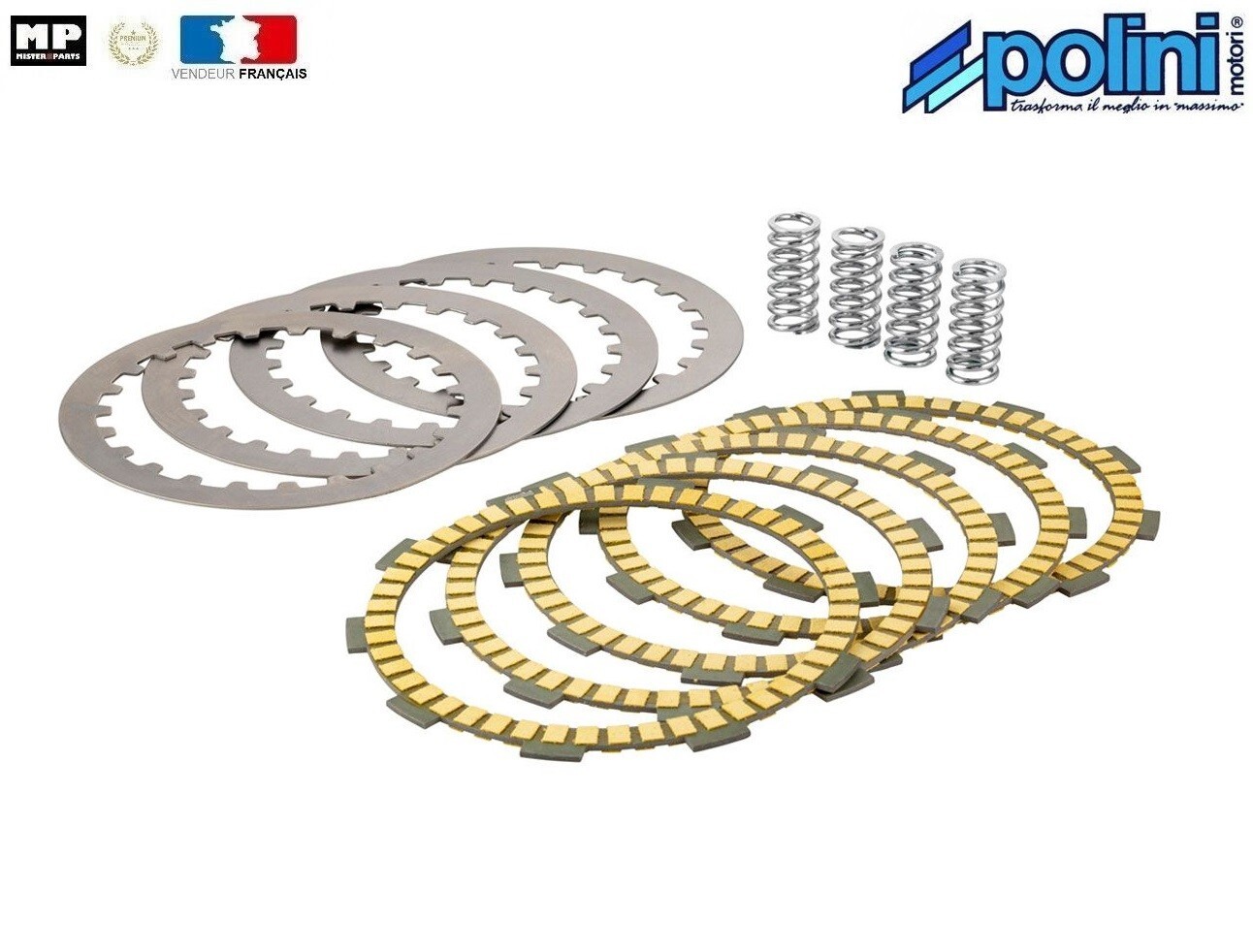 Kit Disque Embrayage Polini Racing pour Trajets Urbains Peugeot XR7 XR6 50 2t