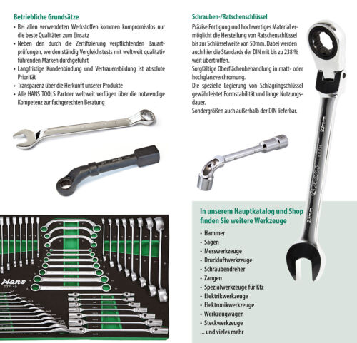 HANS TOOLS Ratschen - Rollgabelschlüssel verstellbar Gabelschlüssel - Bild 6 von 6