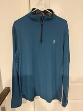 Greyson Tate Golf 1/4 Zip Diamond Run EUC L