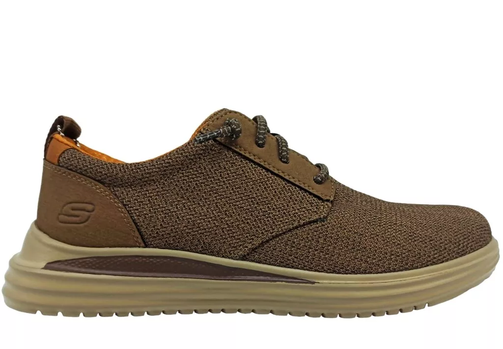 Men's Skechers 204669 Proven Gladwin Goga Mat Arch Sneakers Brown Men's Skechers 204669 Proven Gladwin Goga Mat Arch Sneakers Brown