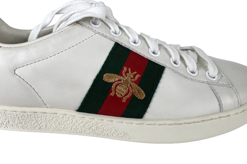 Gucci Mujeres Mis Match Estilo 5.5 EE. UU. 35.5 UE Ace Bee Lentejuelas Labios Tenis Zapatos Foto 3 de 4