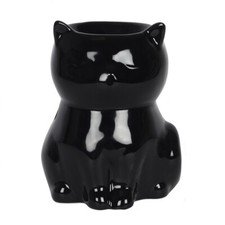 Black Cat Oil Burner Wax Melt Tea Light Holder Cat Lover Ornament Gift