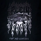 Philipp Plein black tafeta fabric Flames and Car Logo Made in Italy 90 x 150cm
