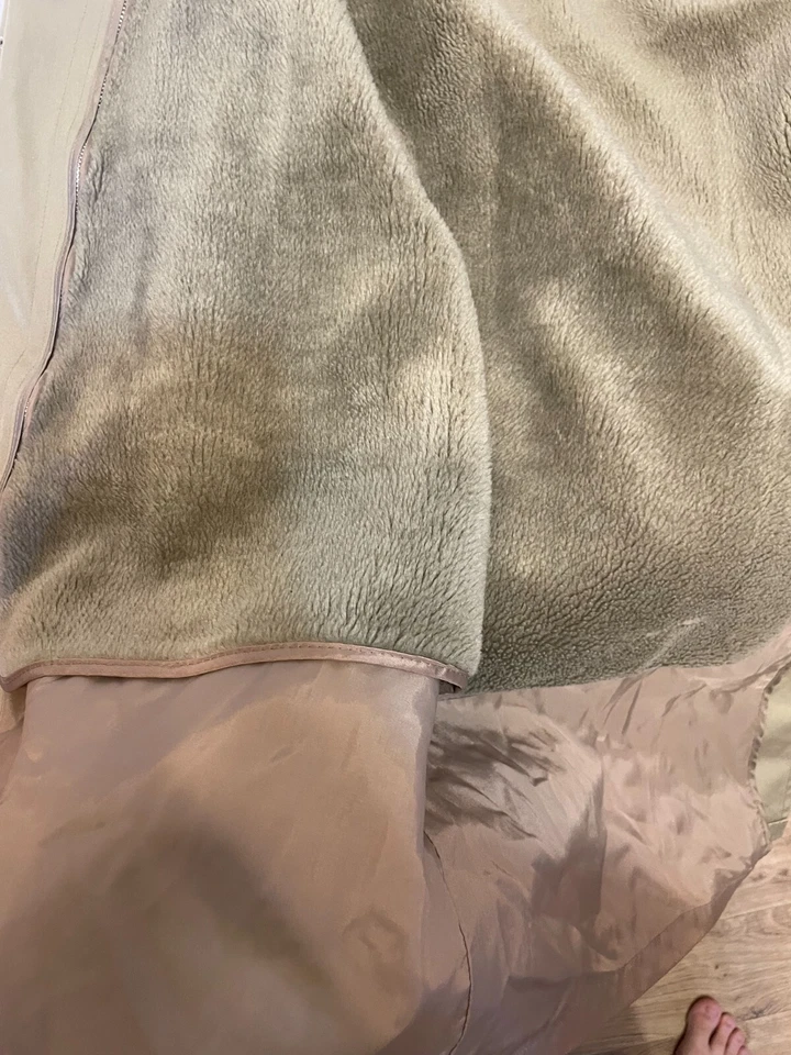 OLEG CASSINI WEATHER READY Size 42 Reg Men's Coat Removable Lining Tan - Image 3 of 4