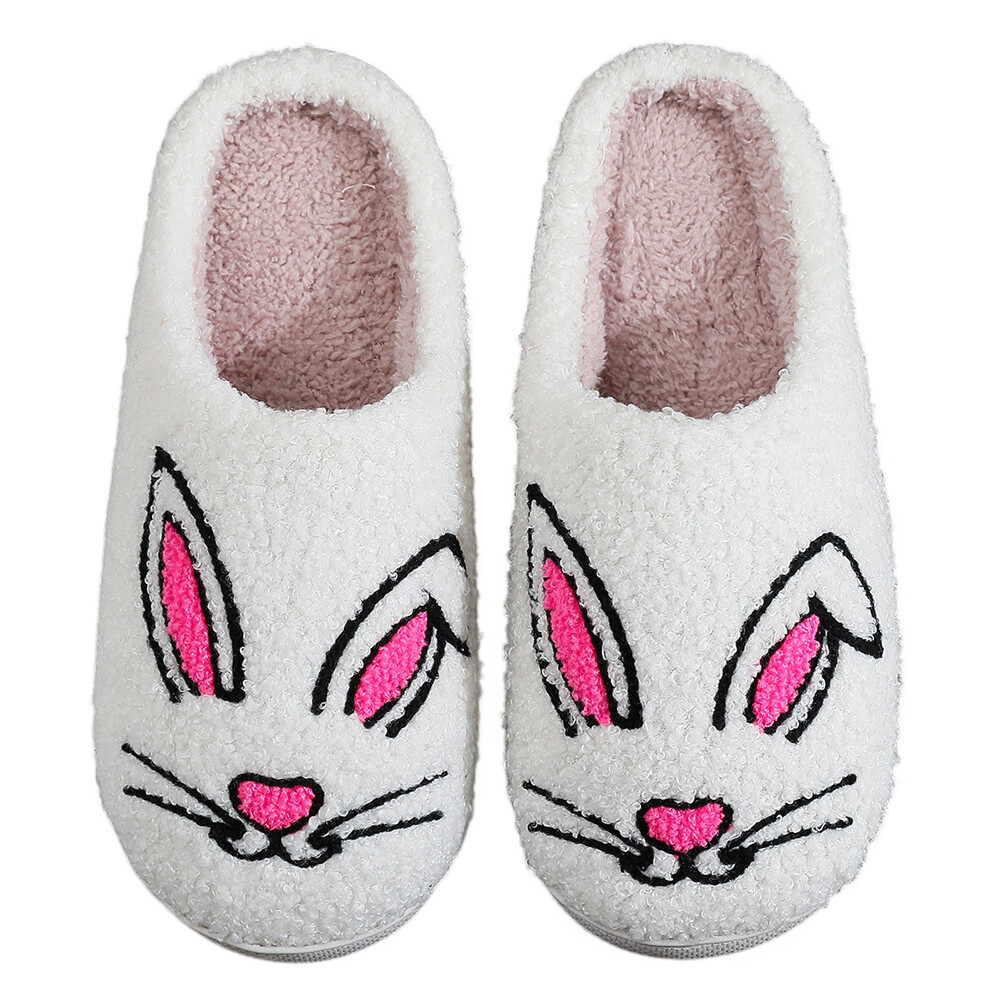 APL Pantofole coniglio peluche slip on casa scarpe soffici casa pantofole per autunno inverno
