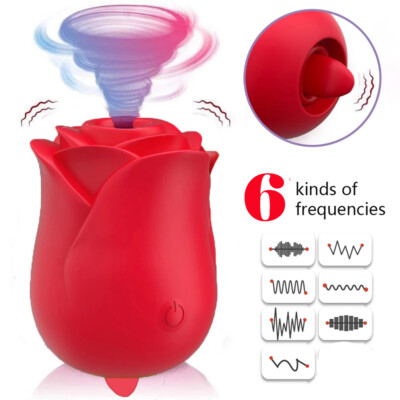 Red Flower 6 Speeds Rechargeable Sucking Licking Vibrator Sex Toy for Women US | eBay Red Flower 6 Speeds Rechargeable Sucking Licking Vibrator Sex Toy for Women US | eBay