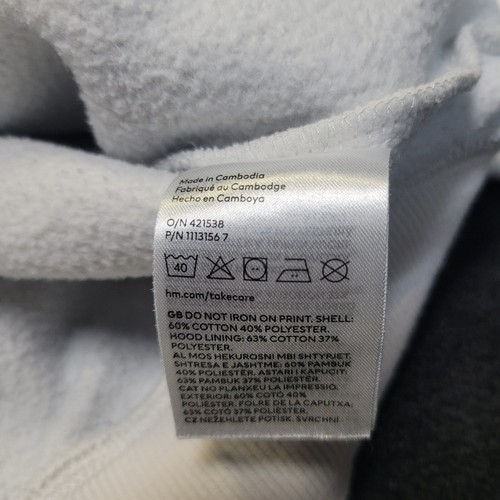 H&M Sweatshirt Adult Large White Oversized Fit Scottsdale Varsity Sports Divisio - Picture 7 of 13