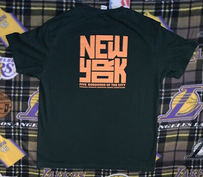 Rare New York City Bronx, Brooklyn, Manhattan, Queens, Staten Island Shirt Sz L