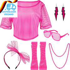 Kaisibum 80Er Jahre Outfit Damen Set, 90Er 80Er Jahre Accessoires Jahre Workout