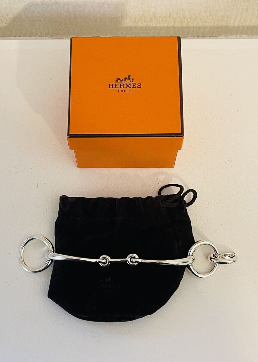 Authentic HERMES France Filet de Selle Sterling Silver Authentic HERMES France Filet de Selle Sterling Silver