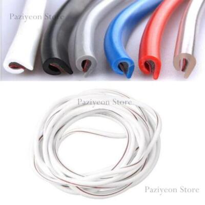 White Edge Door Guard Trim Car Molding Protector Auto 16ft Strip Moulding Guards